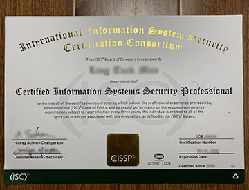 Buy Information Security certificate, buy the fake CISSP Certificate