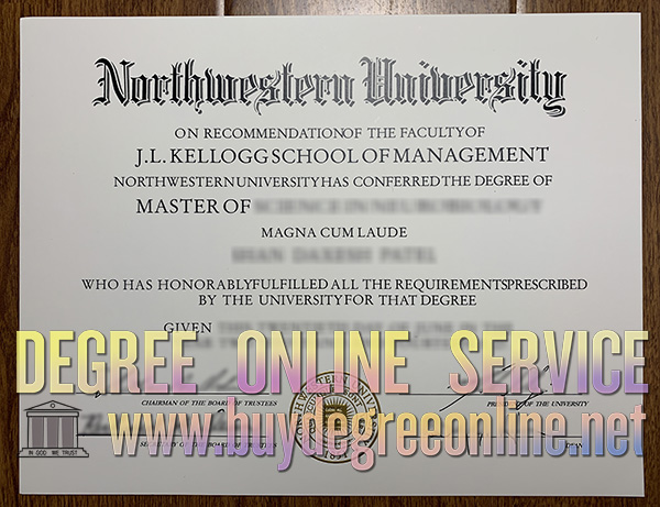 Northwestern University diploma