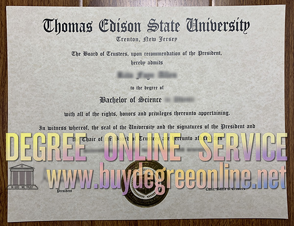 Thomas Edison State University diploma