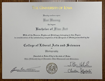 The University of Iowa Degree Sample