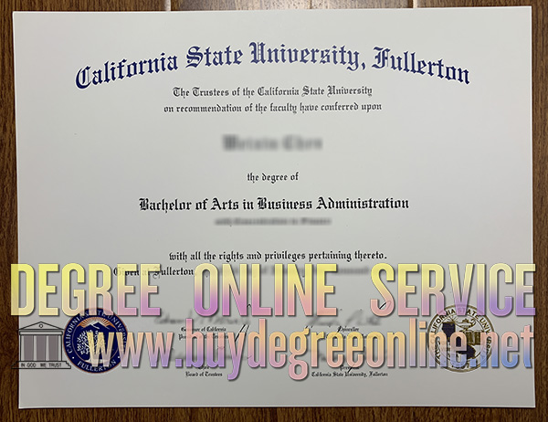 CSU Fullerton diploma