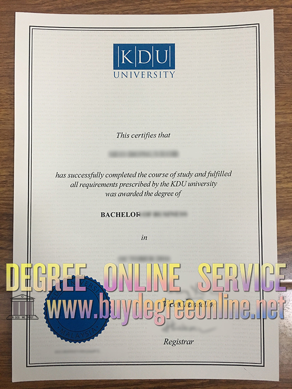 KDU diploma, KDU degree