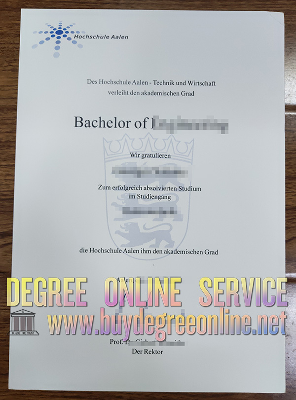 Hochschule Aalen diploma, Hochschule Aalen degree