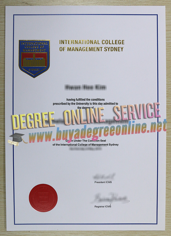 International College of Management Sydney degree