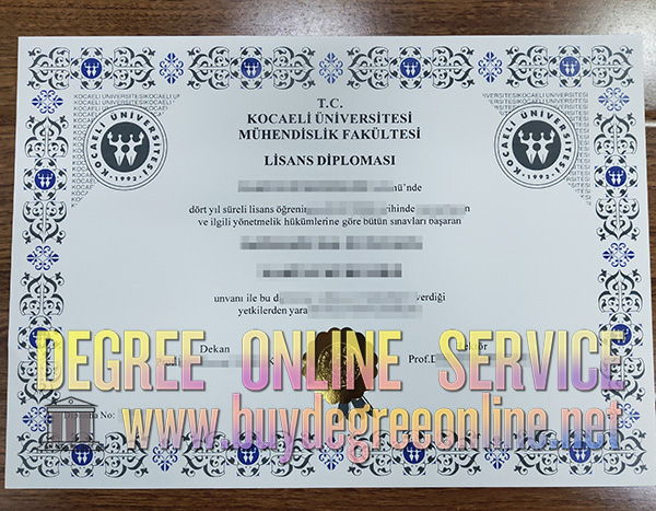 Kocaeli Üniversity diploma, Kocaeli Üniversity degree