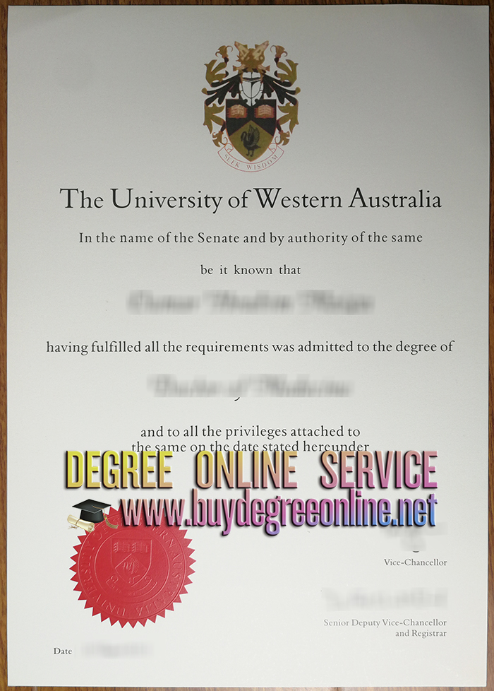 University of Western Australia degree