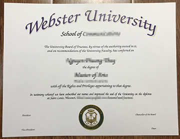 How to obtain a Webster University degree certificate?