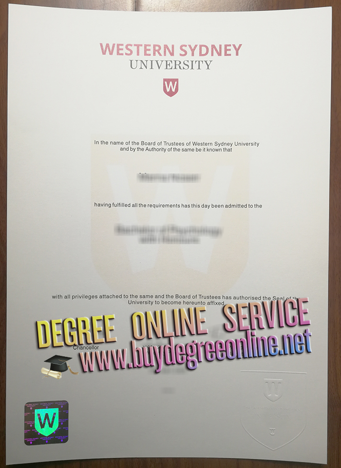 Western Sydney University degree