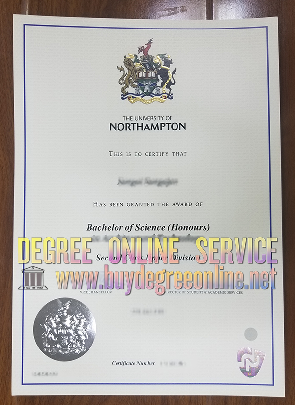 University of Northampton diploma certificate