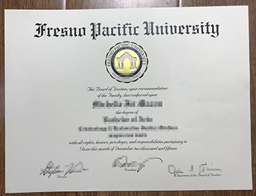 How to copy a Fresno Pacific University/FPU degree?