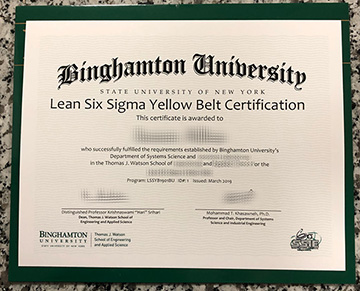 How To Get The Fake Six Sigma Certificate From Binghamton University?