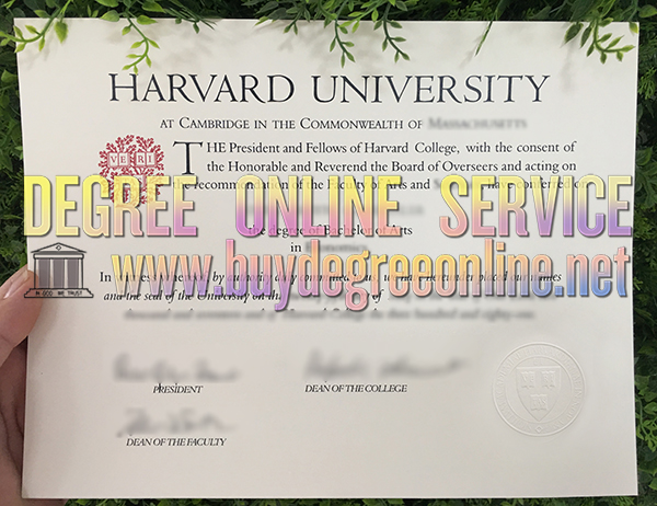 Harvard University degree