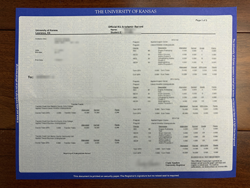 The University of Kansas Transcript Can You Buy It?