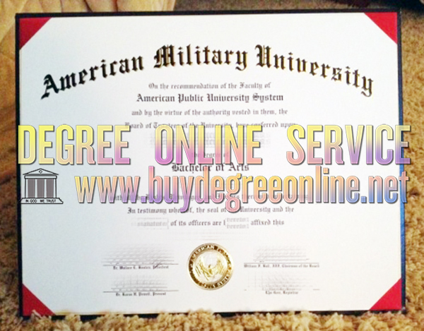 American military university degree