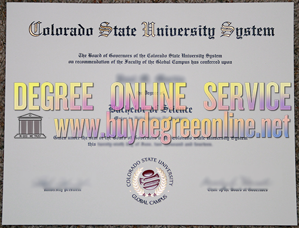 The Colorado State University system degree