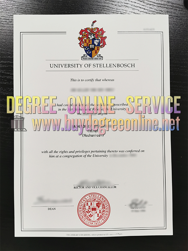 University OF Stellenbosch degree