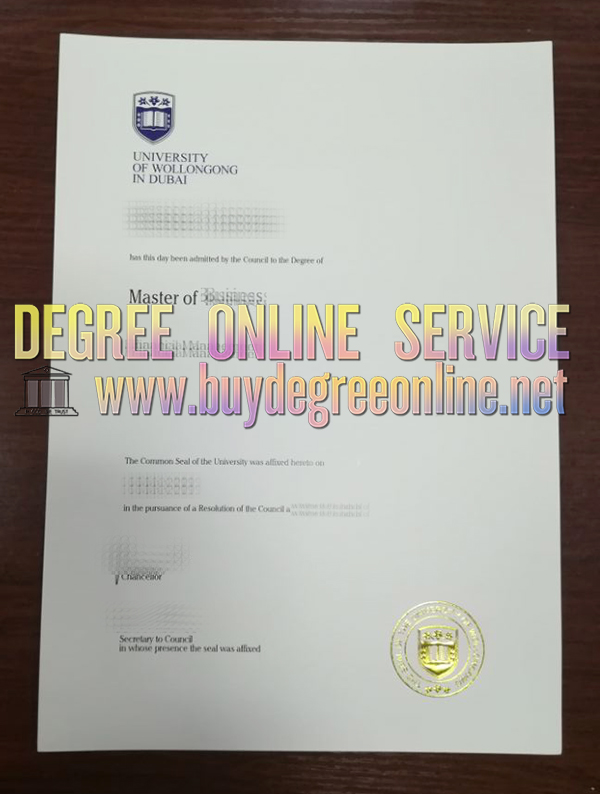 University of Wollongong in the Dubai degree