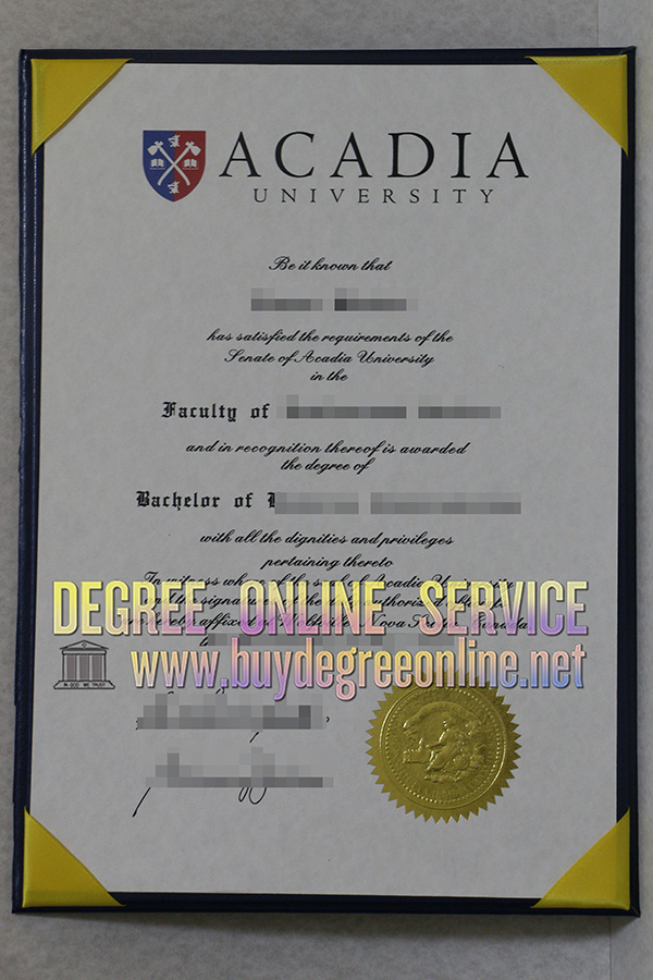 Acadia University diploma