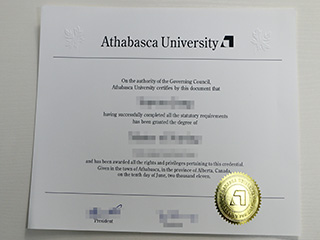 The fake Athabasca University degree certificate for sale