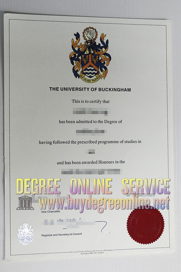 Buckingham University diploma