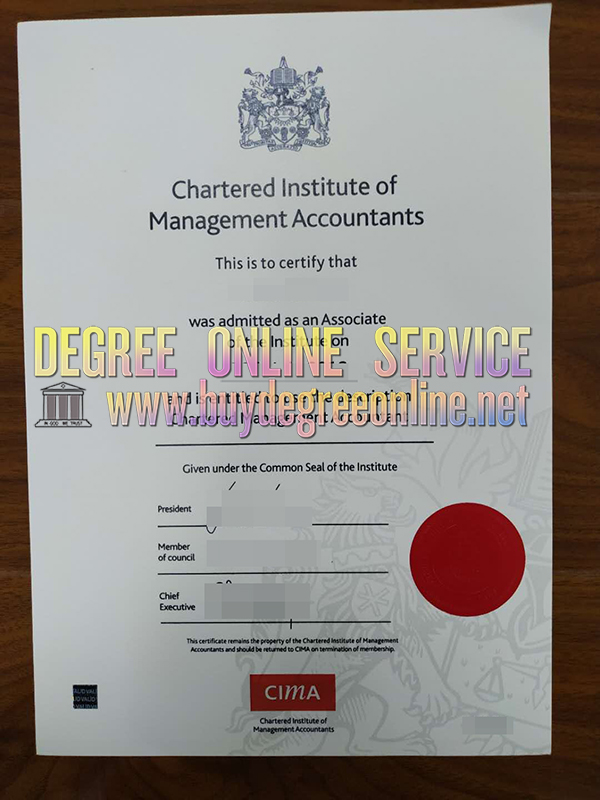 CIMA certificate