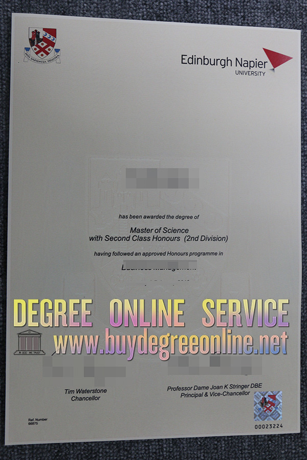 Edinburgh Napier university diploma