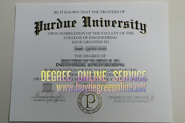 Purdue University diploma