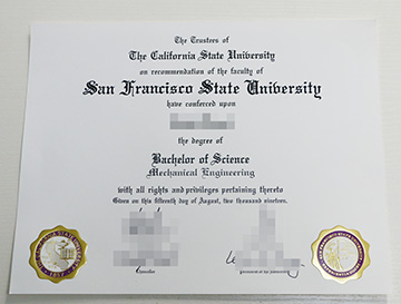 SFSU Degree-San Francisco State University Forged Degree