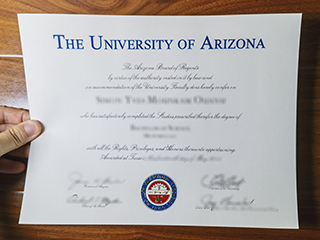 I am looking for a University of Arizona degree certificate in the US