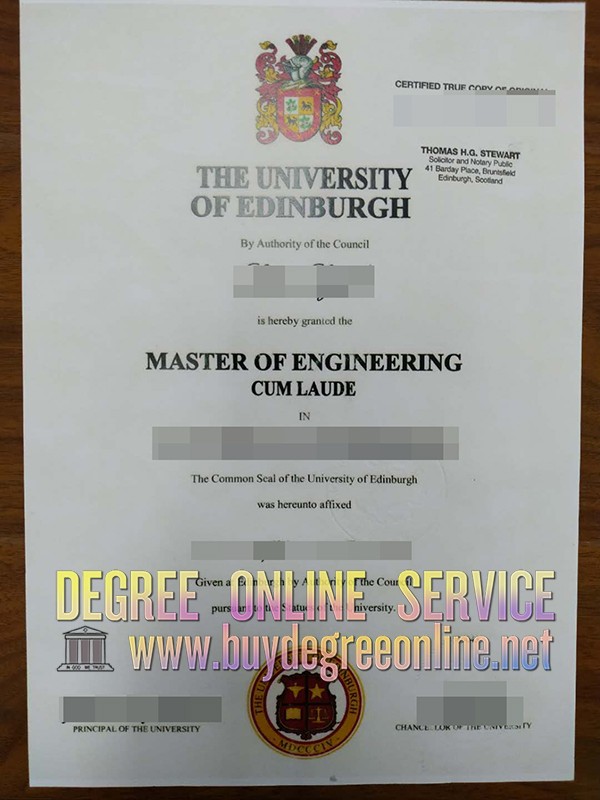 University of Edinburgh degree