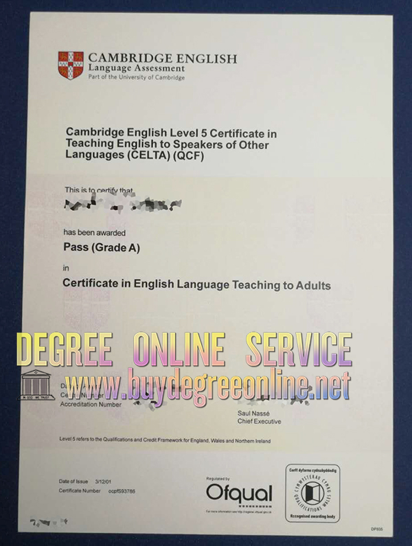 CELTA Certificate