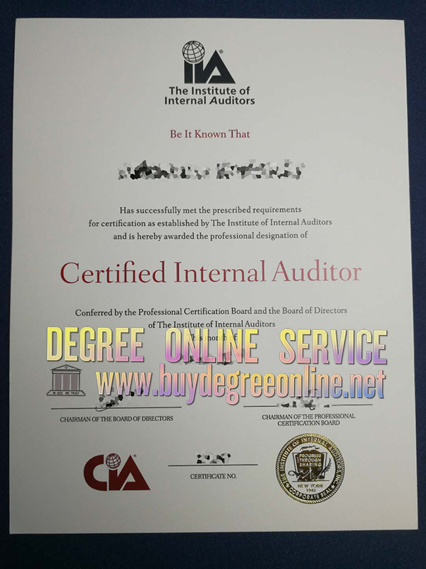 CIA certificate