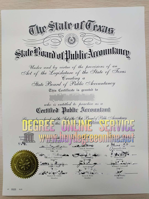 CPA certificate