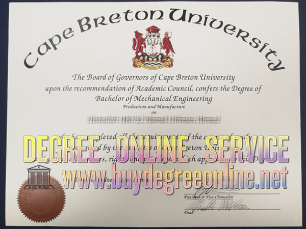 Cape Breton University degree