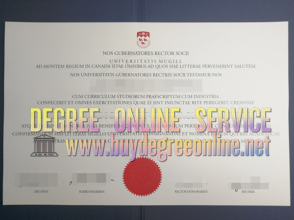 McGill University diploma