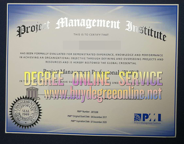 PMP certificate