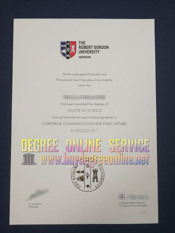 Robert Gordon University degree