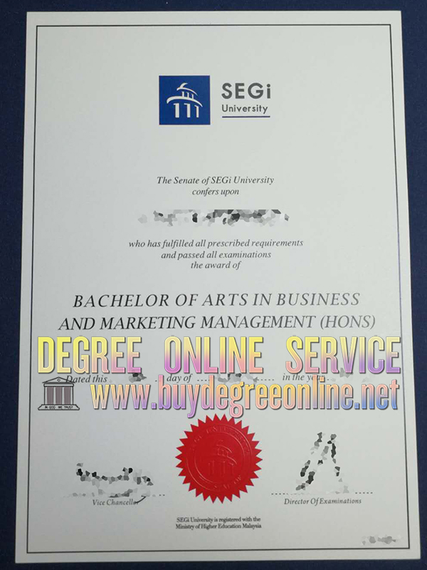 SEGi university diploma