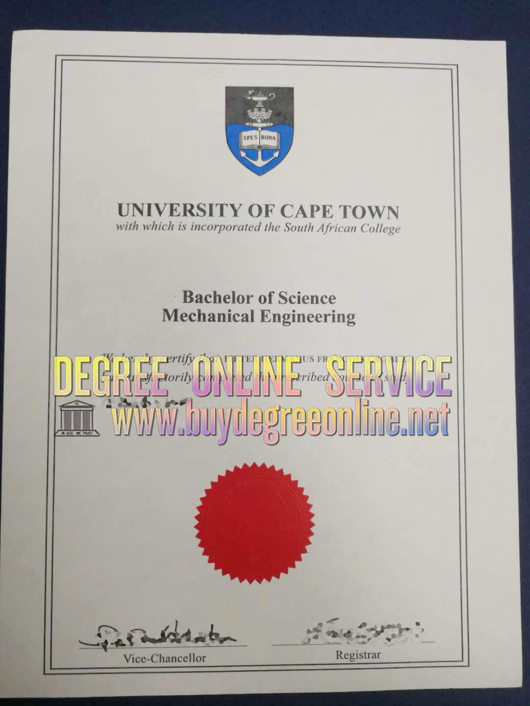 University of Cape Town degree