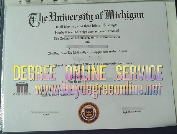 University of Michigan diploma