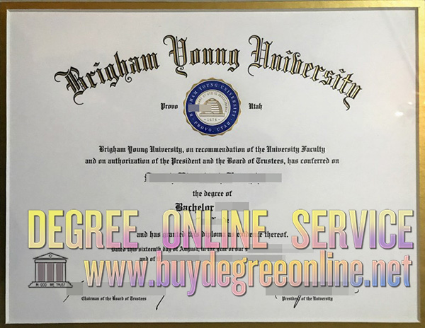 Brigham Young University diploma