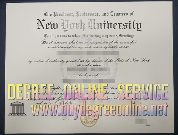 New York University degree