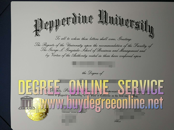 Pepperdine University diploma