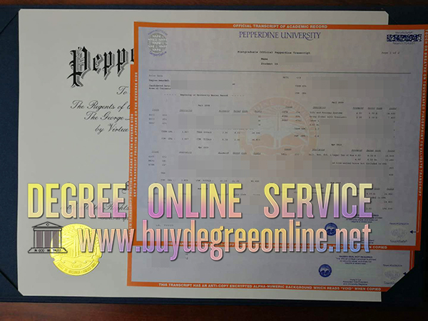 Pepperdine University diploma