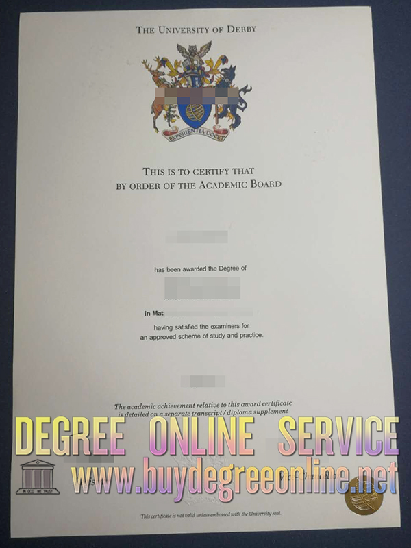 University of Derby degree