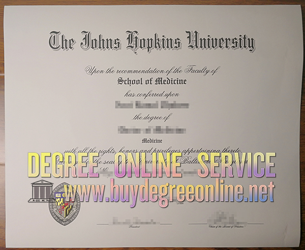 Johns Hopkins University degree