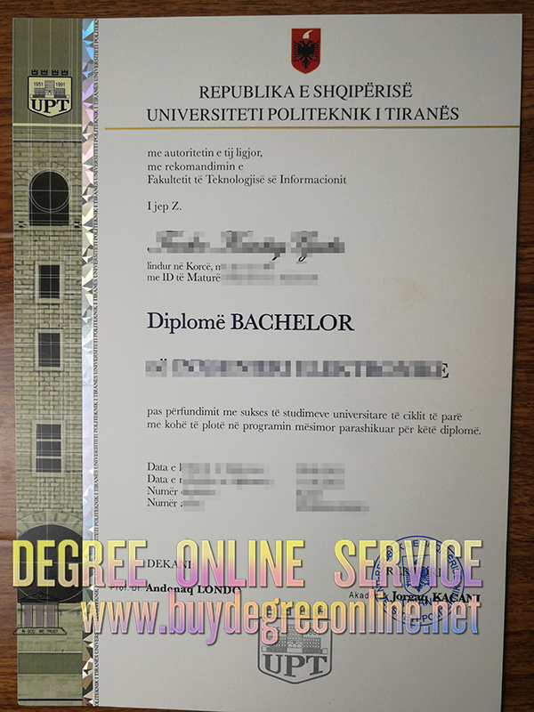 University Polytechnic of Tirana degree