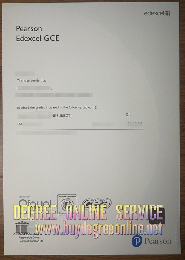 GCE certificate