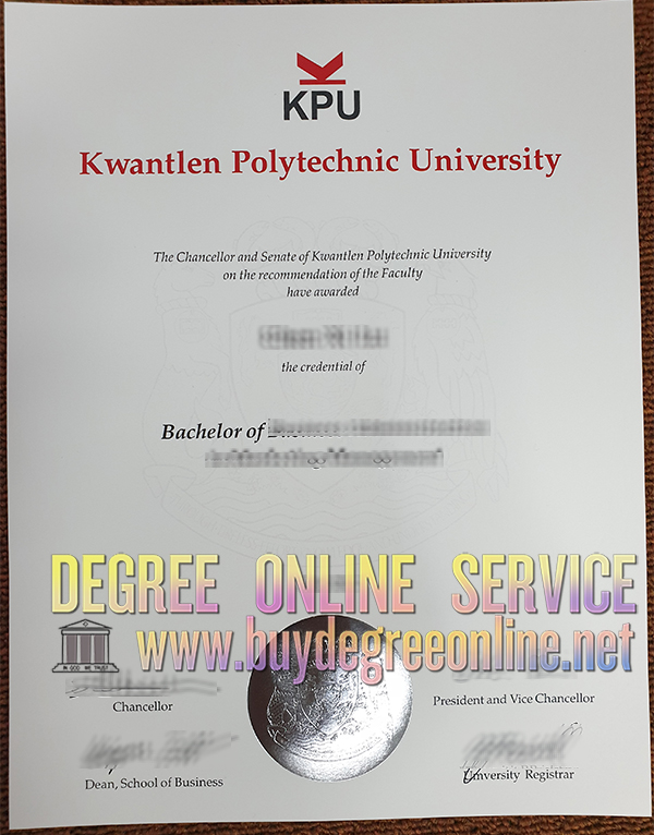 Kwantlen Polytechnic University fake degree