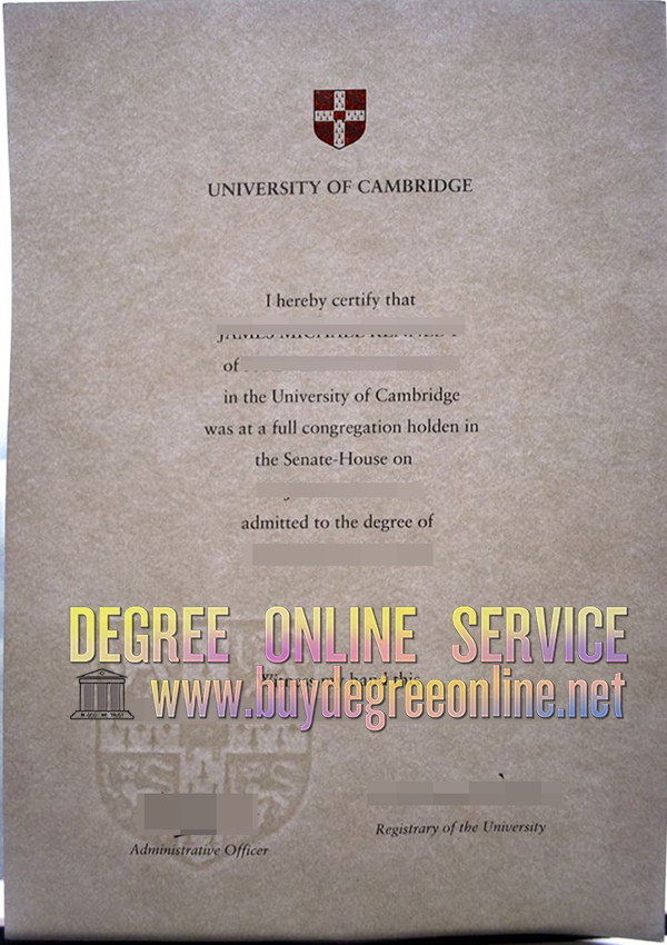 Cambridge University diploma